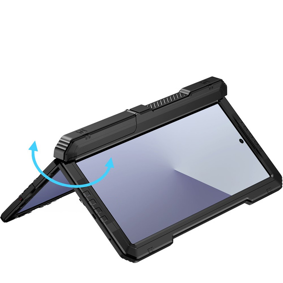 Pancierované hliníkové puzdro so stojanom a držiakom na stylus pre Samsung Galaxy Z Fold7 5G
