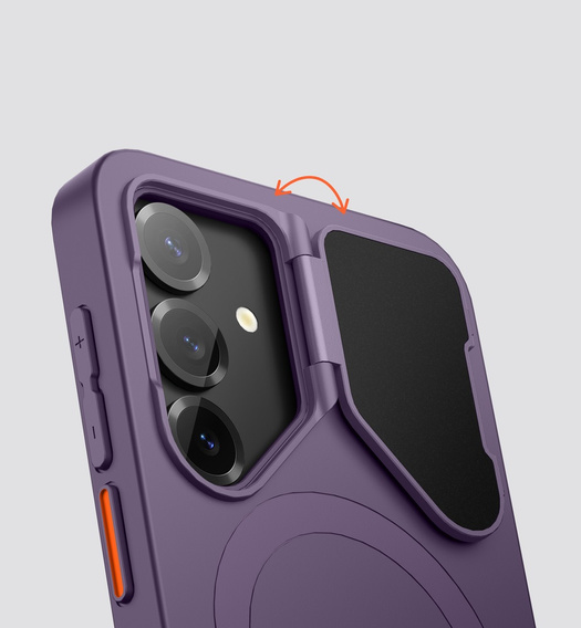 Puzdro pre Samsung Galaxy S25, Suritch Shockproof, pre MagSafe, fialové