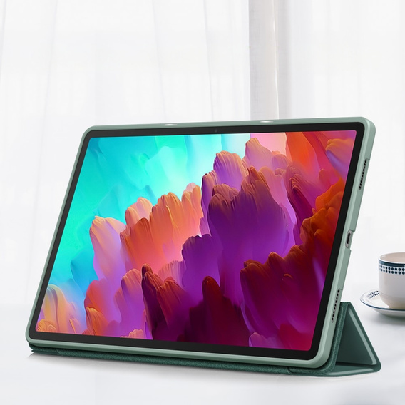 Puzdro pre Lenovo Tab P12, Smartcase s priestorom pre stylus, zelený