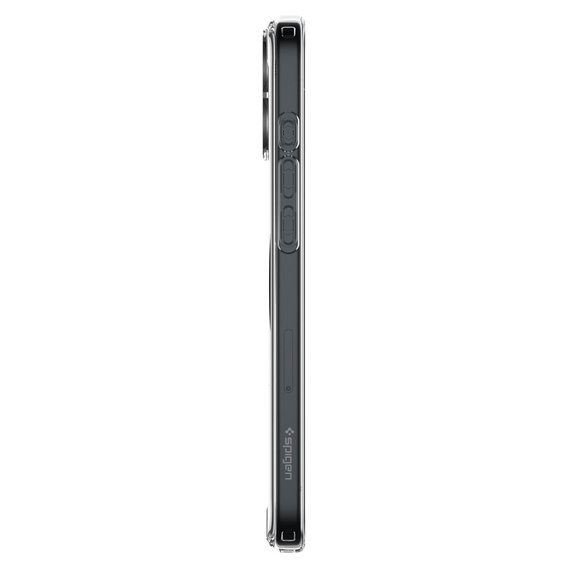 Puzdro MagSafe Spigen pre iPhone 16, Ultra Hybrid, transparentné / biele + tvrdené sklo 9H