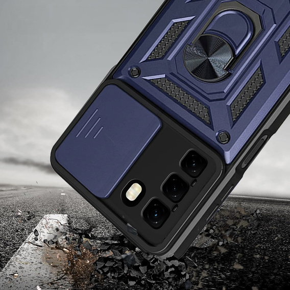 Obal na mobil pre Infinix Hot 50 4G, CamShield Slide, modré