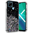 Obal na mobil pre Realme C21, Glittery, čierne
