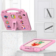 Detské puzdro pre Samsung Galaxy Tab A9+, Cute Patterns, so stojanom, ružové