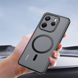 Puzdro pre Xiaomi Redmi Note 14 4G, pre MagSafe, ERBORD Matt Case, čierny + sklo na displej