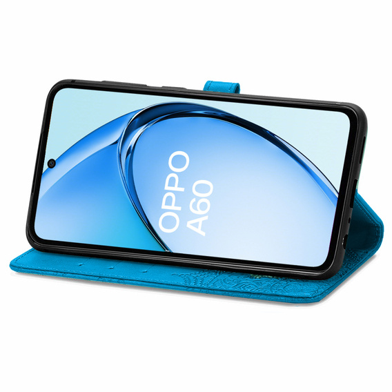 Klapkové puzdro pre Oppo A60, Mandala, modré