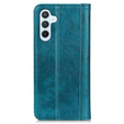 Obal na mobil pre Samsung Galaxy A55 5G, Wallet Litchi Leather, zelený