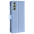 Klapkové puzdro pre Samsung Galaxy M34, Wallet Zipper Pocket, modré