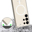 Puzdro pre telefón Samsung Galaxy S24 Ultra, Fusion Hybrid Case, pre MagSafe, priehľadné