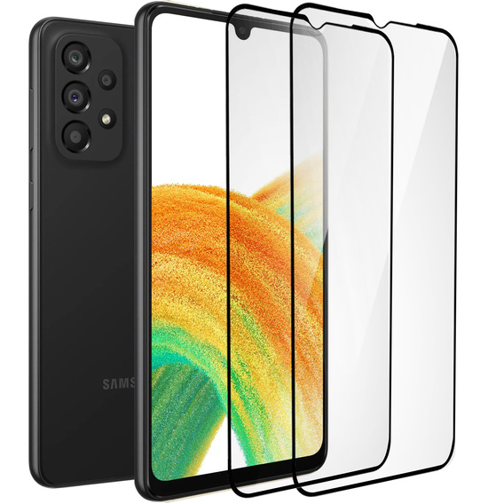 2x tvrdené sklo pre Samsung Galaxy A33 5G, ERBORD 3D pre celý displej