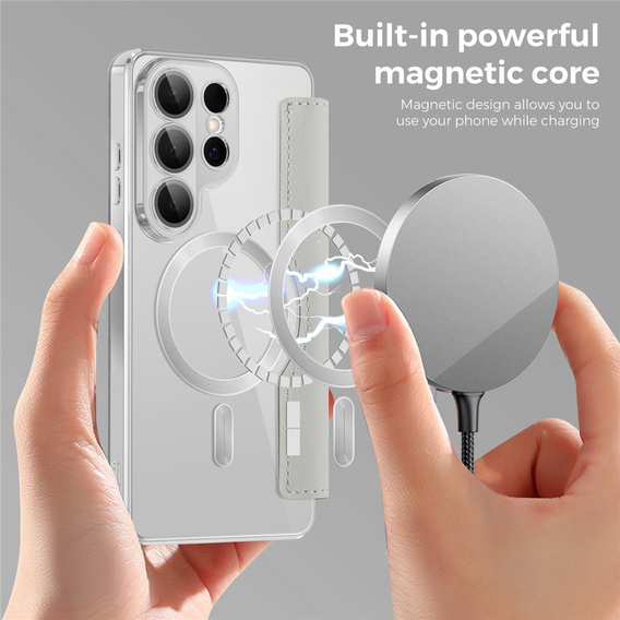 RFID peňaženka MagSafe flipové puzdro s ochranou fotoaparátu pre Samsung Galaxy S26 Ultra