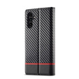 Klapkové puzdro pre Samsung Galaxy A55, Carbon LC.IMEEKE, čierne