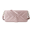 Puzdro s chlopňou pre Oppo Reno 13 Pro 5G, Crossbody Leather Wallet, ružové
