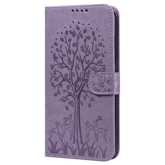 Klapkové puzdro pre Motorola Moto G22, tree, fialové