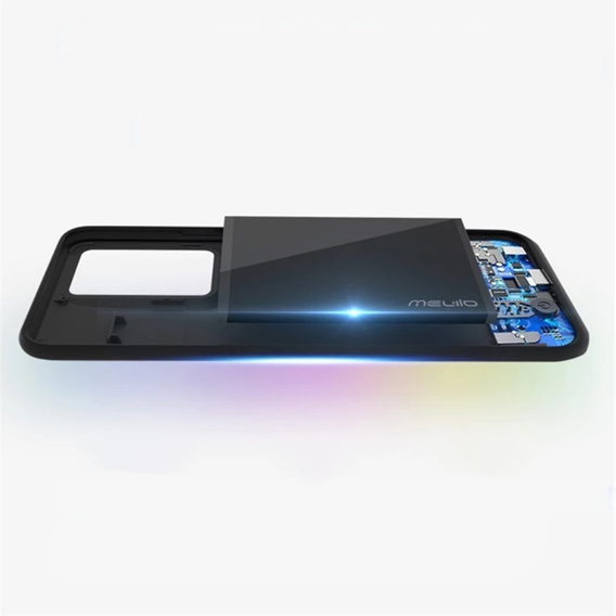 Puzdro s 4800mAh batériou pre Samsung Galaxy S21, čierne