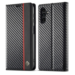Flipové puzdro pre Samsung Galaxy S25 FE, Carbon LC.IMEEKE, čierne