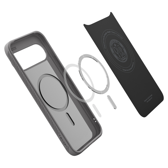 Puzdro Spigen Liquid Air MagSafe pre Google Pixel 10 Pro XL, mramorovo sivé