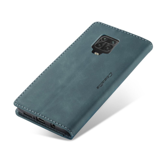 CASEME puzdro pre Xiaomi do Redmi Note 9s / 9 Pro, Leather Wallet Case, modré