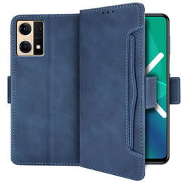 Klapkové puzdro pre Oppo Reno7 4G, Card Slot, modré