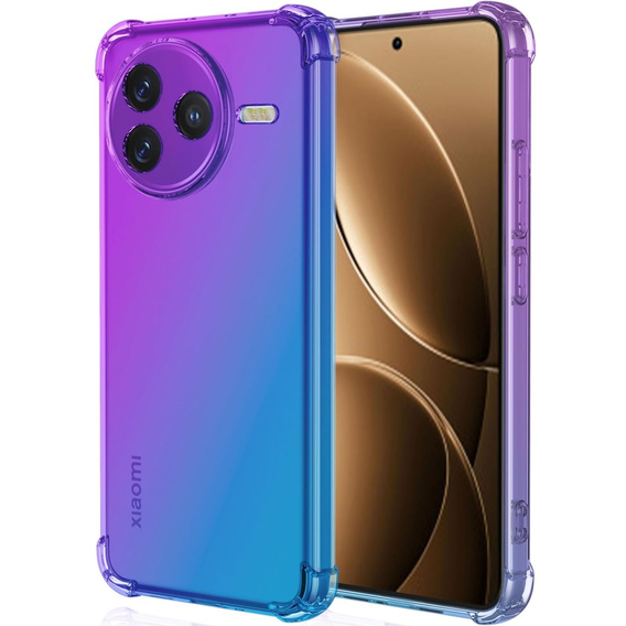 Puzdro pre Xiaomi Poco F7 Pro, Gradient Dropproof, Fialová / modrá