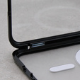 Magnetické puzdro Dual Glass MagSafe pre Samsung Galaxy S23+ Plus, čierne