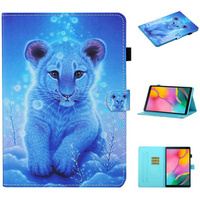 Puzdro pre Samsung Galaxy Tab S6 Lite P610/P615/S6 Lite 2022, s chlopňou, tiger