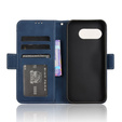 Klapkové puzdro pre T Phone 3 5G, Card Slot, tmavomodré