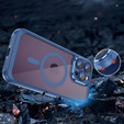 Puzdro pre iPhone 14 Pro Max, ERBORD Impact Guard, MagSafe, modré