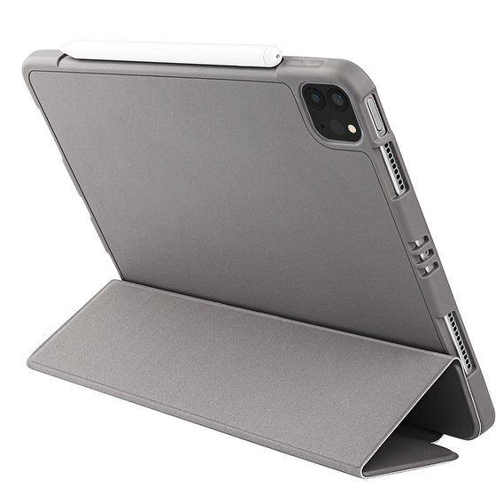 Puzdro pre iPad Pro 11 2021/2022, Smartcase s priestorom pre stylus, sivé