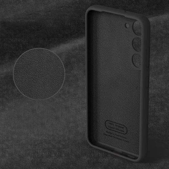 Obal na mobil pre Samsung Galaxy S23 Plus, Silicone Lite, čierne