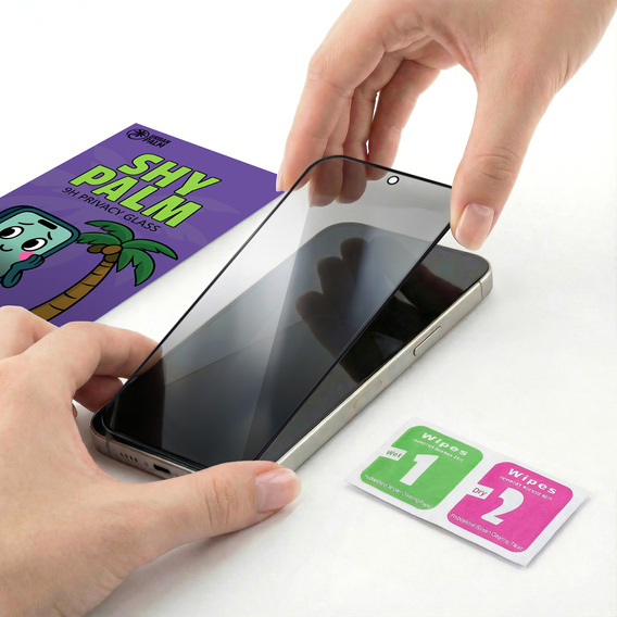 Tmavé sklo na ochranu súkromia Shy Palm pre Motorola Moto G35 5G