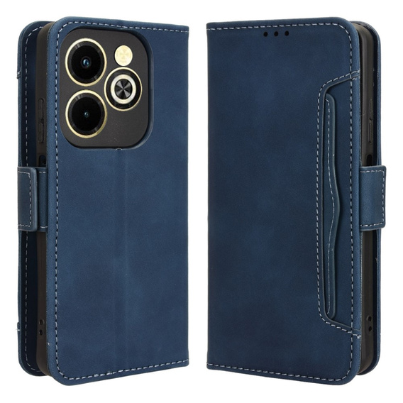 Klapkové puzdro pre Infinix Hot 40i, Card Slot, tmavomodré