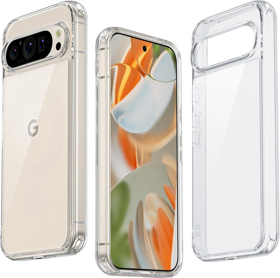Obal na mobil pre Google Pixel 9 Pro XL, Fusion Hybrid, priehľadné
