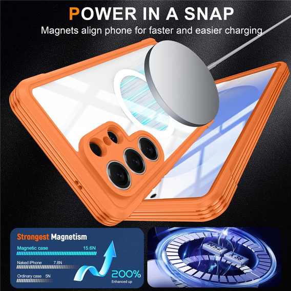 Odolné puzdro so sklom, pre MagSafe pre Samsung Galaxy S26 Ultra