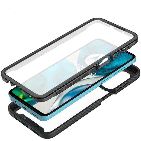 Puzdro pre Motorola Moto G52 4G / G82 5G, Shockproof, s fóliou, čierne