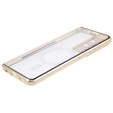 Magnetické puzdro Dual Glass MagSafe pre Samsung Galaxy S21 Ultra, zlaté