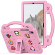 Detské puzdro pre Samsung Galaxy Tab S6 Lite 10.4 2020/2022 / Tab A7 2020 T500 / T505 / Tab S6 T860/T865, Cute Patterns, so stojanom, ružové