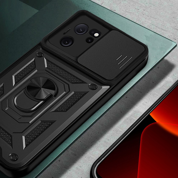 Obal na mobil pre Xiaomi 13T / 13T Pro, CamShield Slide, čierne