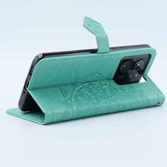 Klapkové puzdro pre Xiaomi 13T / 13T Pro, Mandala, zelený