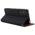 Klapkové puzdro pre Sony Xperia 1 V, Litchi Skin Grain, čierne
