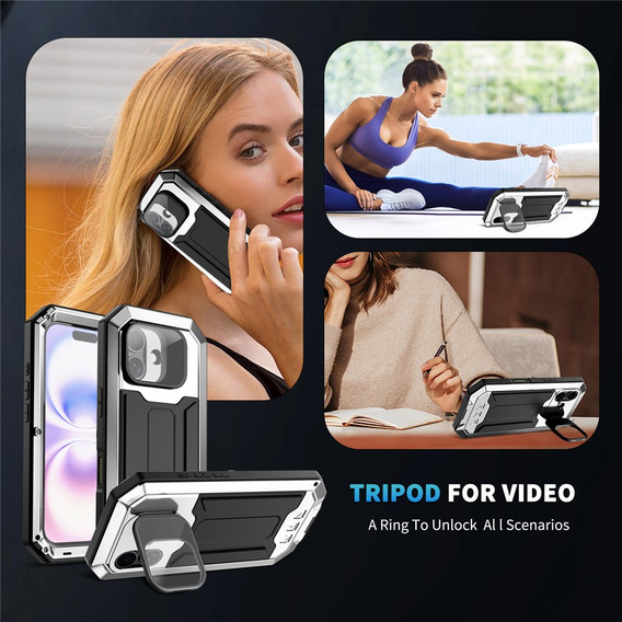 Puzdro R-JUST s ochranným sklom a stojanom pre iPhone 17