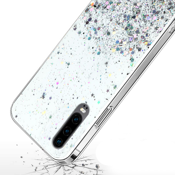 Obal na mobil pre Huawei P30, Glittery, priehľadné