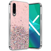 Obal na mobil pre Huawei P30, Glittery, ružové