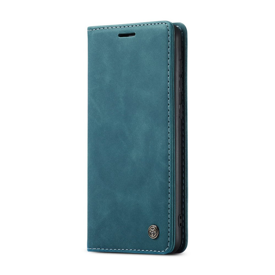 CASEME puzdro pre Samsung Galaxy S21 FE, Leather Wallet Case, zelený
