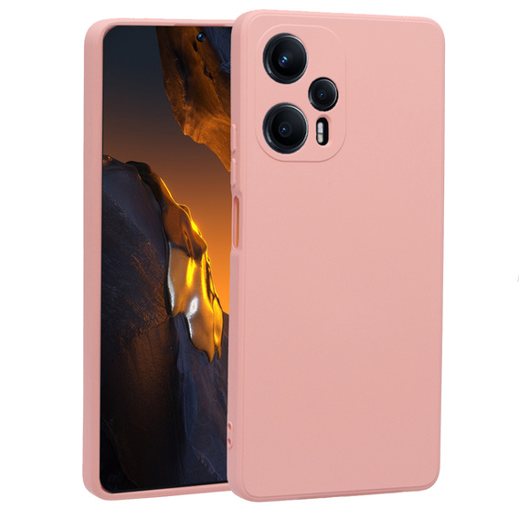 Obal na mobil pre Xiaomi Poco F5, Silicone Lite, ružové