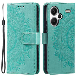 Klapkové puzdro pre Xiaomi Redmi Note 13 Pro+, Mandala, zelený