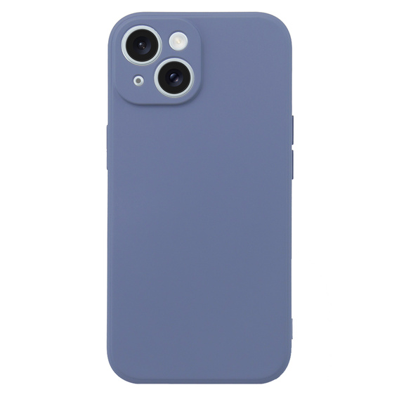 Obal na mobil pre iPhone 15, Silicone Lite, levanduľové