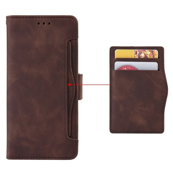 Klapkové puzdro pre Infinix Zero 30 5G, Card Slot, hnedé