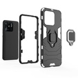 Obal na mobil pre Xiaomi Redmi 10C, Kickstand Ring, čierne