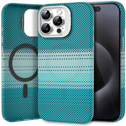 Puzdro pre iPhone 15 Pro Max, Frame Kickstand, pre MagSafe, Moon Green