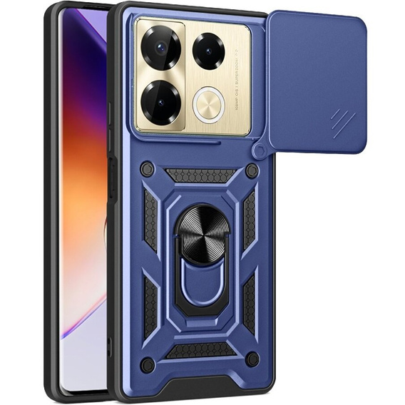 Obal na mobil pre Infinix Note 40 Pro, CamShield Slide, modré